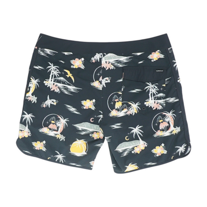 Black Graphic Swim Bottom