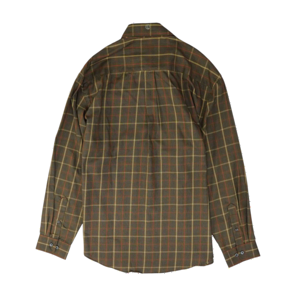 Brown Plaid Long Sleeve Button Down