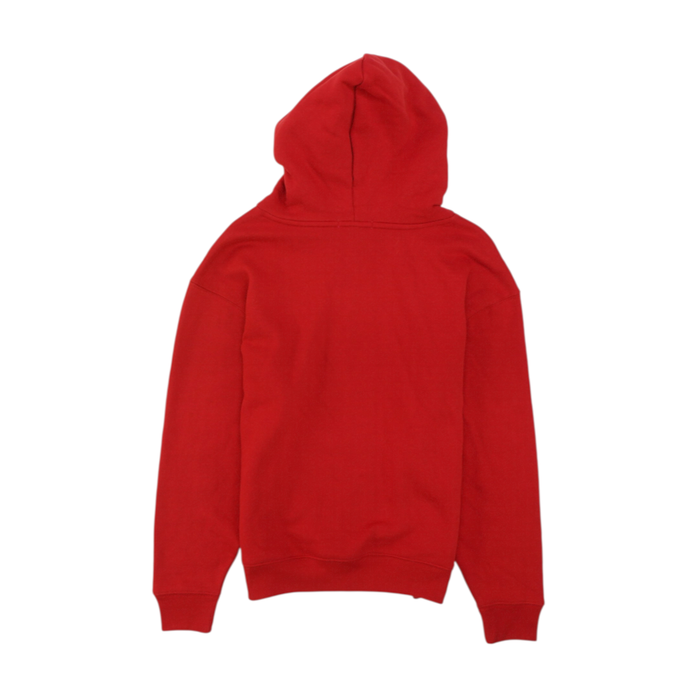 Red Chicago Bulls Solid Hoodie Pullover