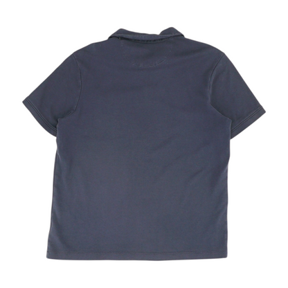 Navy Solid Short Sleeve Polo