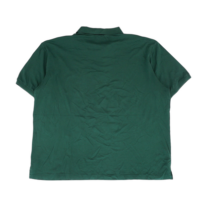 Green Tall Solid Short Sleeve Polo