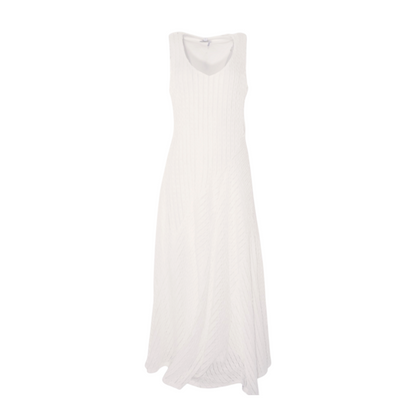 White Striped Maxi Dress