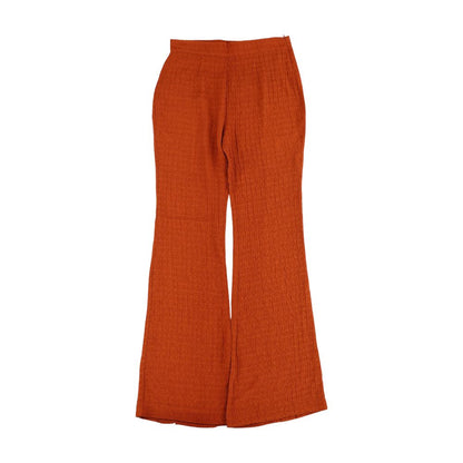 Rust Solid Dress Pants