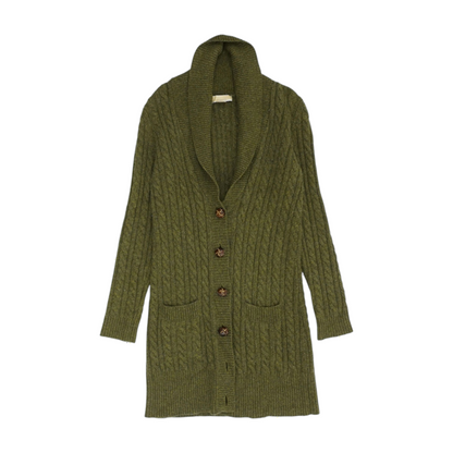 Green Cardigan Sweater