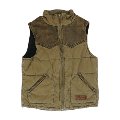 Brown Solid Active Vest
