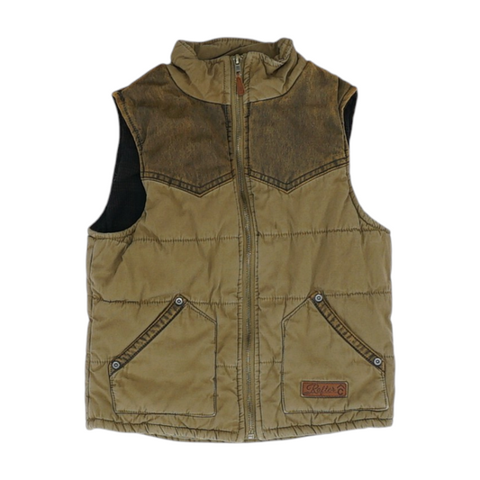 Brown Solid Active Vest