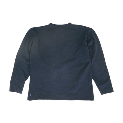 Woody's Navy Solid Pullover Sweater – Image 2