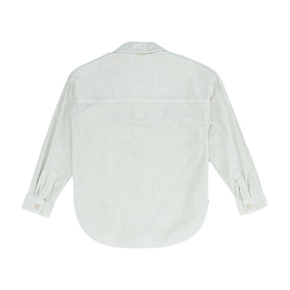 Cream Solid Flannel Button Down