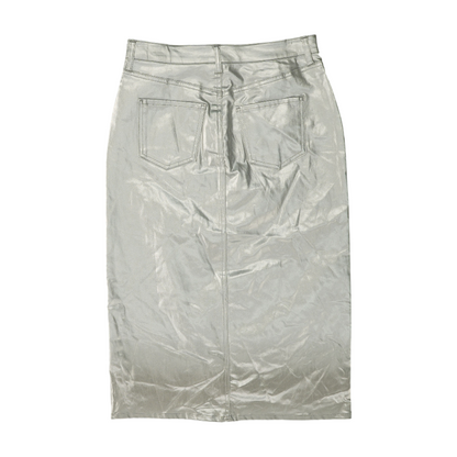 Silver Midi Skirt