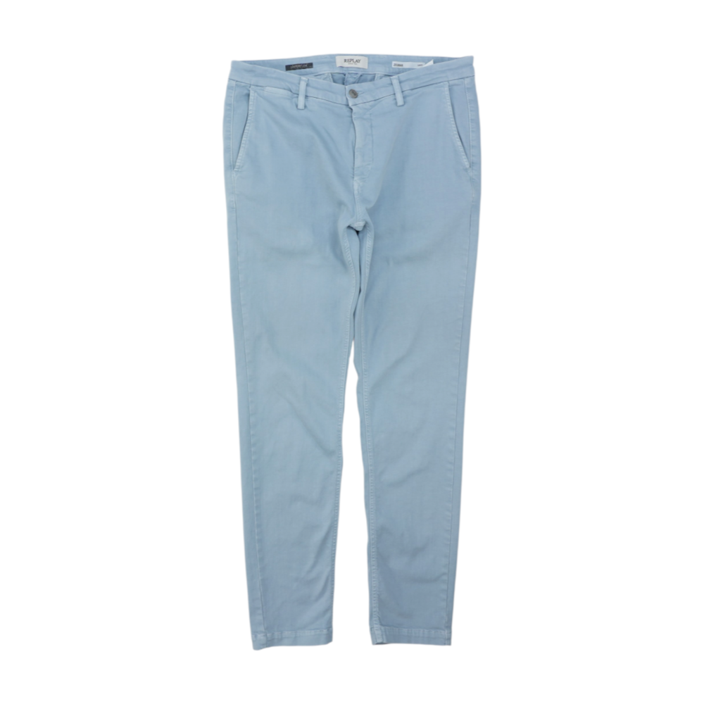 Blue Slim Pants