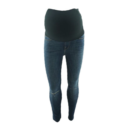 Blue High Rise Skinny Leg Maternity Jeans
