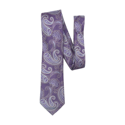 Purple Paisley Neck Tie