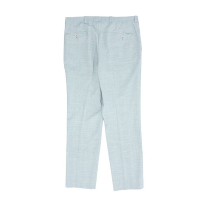 Gray Solid Dress Pants