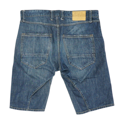 Navy Denim Shorts