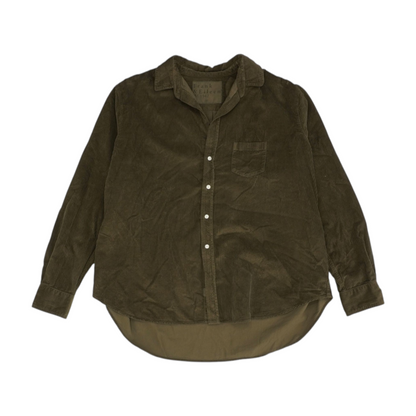 Olive Flannel Button Down