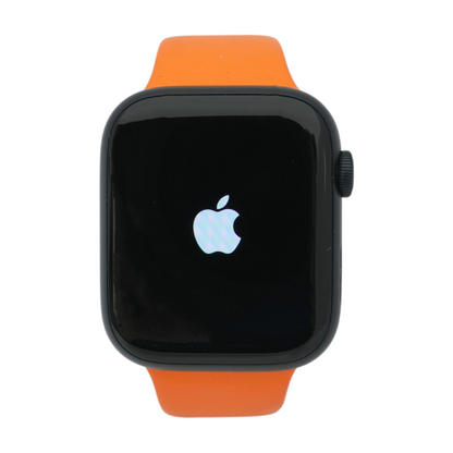 45mm Series 9 Midnight Smartwatch Orange Band S/M