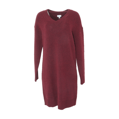 Maroon Midi Dress