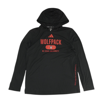 Black NC State Wolfpack Solid Hoodie Pullover
