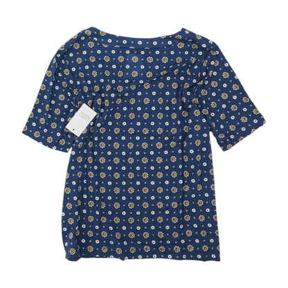 Blue Floral Blouse