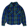 Blue Plaid Flannel Button Down