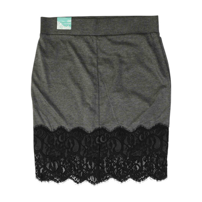 Gray Mini Skirt
