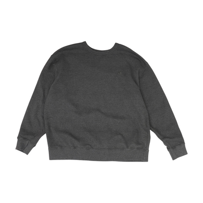 Gray Solid Sweatshirt Pullover