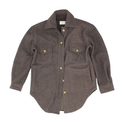 Brown Solid Lightweight Jacket