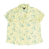 Yellow Petite Floral Button Down