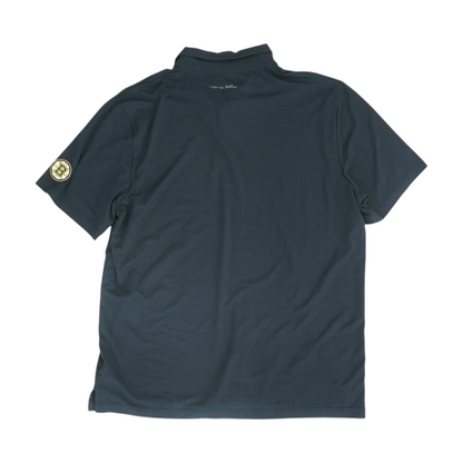 Black Boston Bruins Solid Short Sleeve Polo