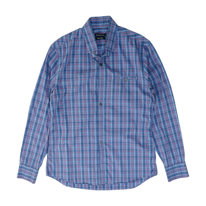 Blue Check Long Sleeve Button Down