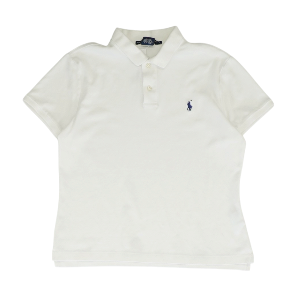 White Short Sleeve Polo