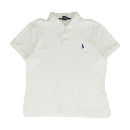 White Short Sleeve Polo