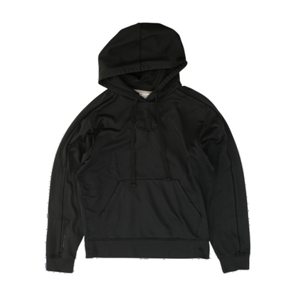 Black Solid Hoodie Pullover
