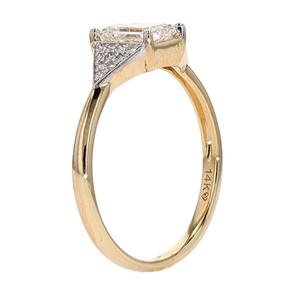1 ctw 14K Yellow Gold Lab Grown Diamond Engagement Ring