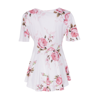 White Floral Mini Dress