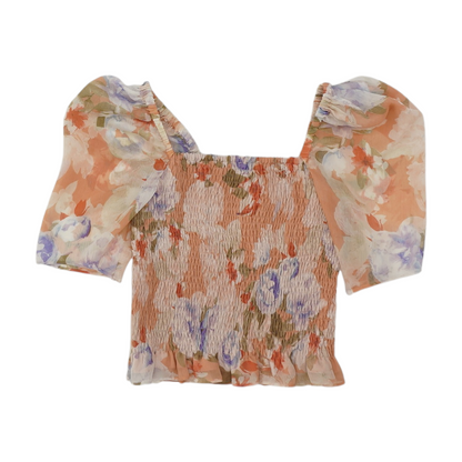 Pink Floral Blouse