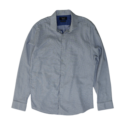 White Check Long Sleeve Button Down