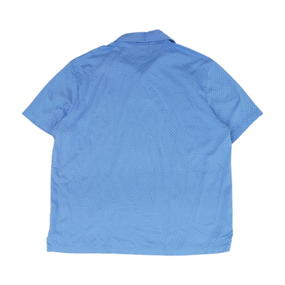 Blue Polka Dot Short Sleeve Polo