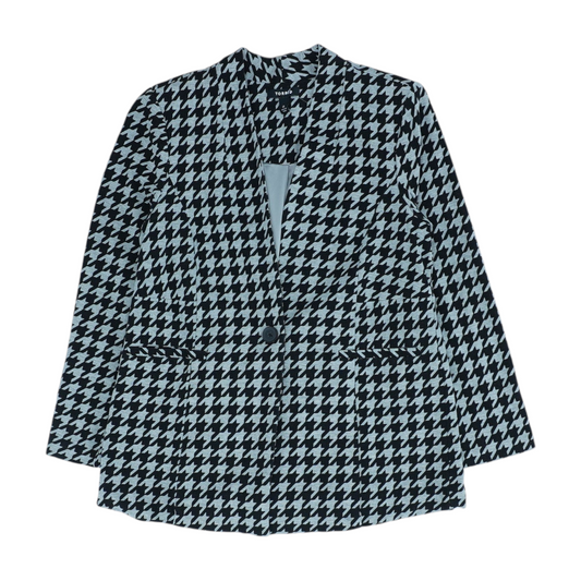 Black Plus Houndstooth Blazer