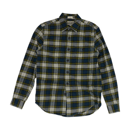 Blue Plaid Flannel Button Down