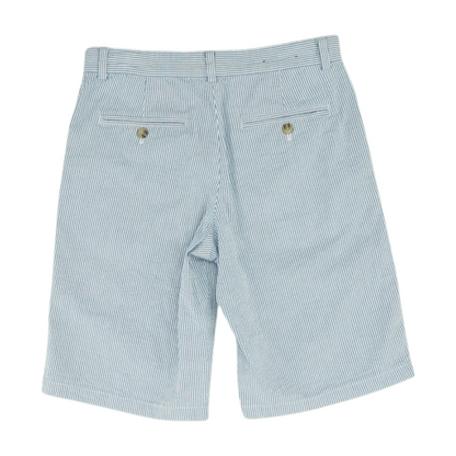 Blue Striped Chino Shorts