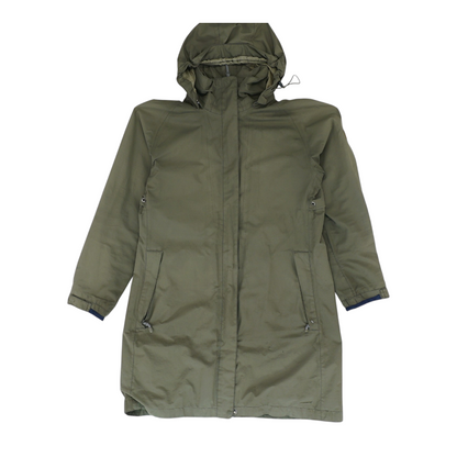 Green Solid Rain Jacket