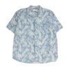 Blue Tropical Short Sleeve Button Down