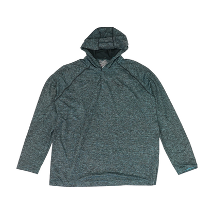 Blue Solid Hoodie Pullover