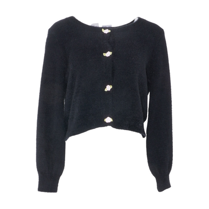 Black Cardigan Sweater