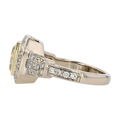 2 ctw 18K Two-Tone Gold Diamond Engagement Ring