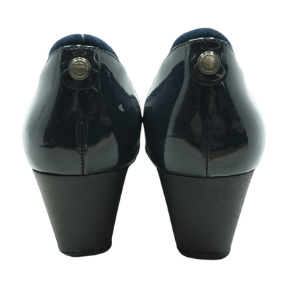 Navy Wedge Heels