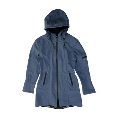 Blue Solid Rain Jacket