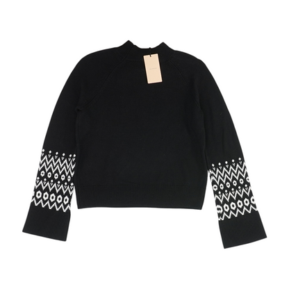 Black Petite Pullover Sweater
