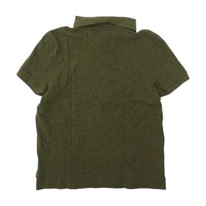 Green Solid Short Sleeve Polo